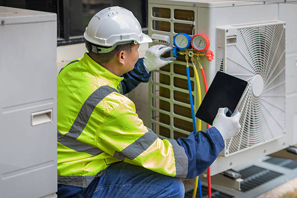 Professional Hvac Maintenance technician working in West Hills, NY